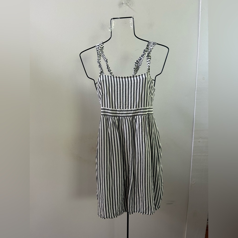 Madewell apron striped dress 00‎